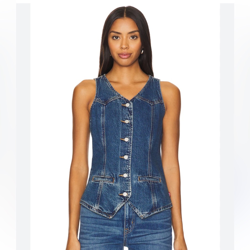 Levi’s Longline Denim Vest in Enchantment